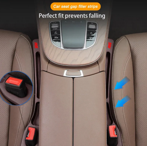 Drop Stopper 📱🚫- Universal Car Seat-Gap Filler Duo (Belt-Slot Safe)