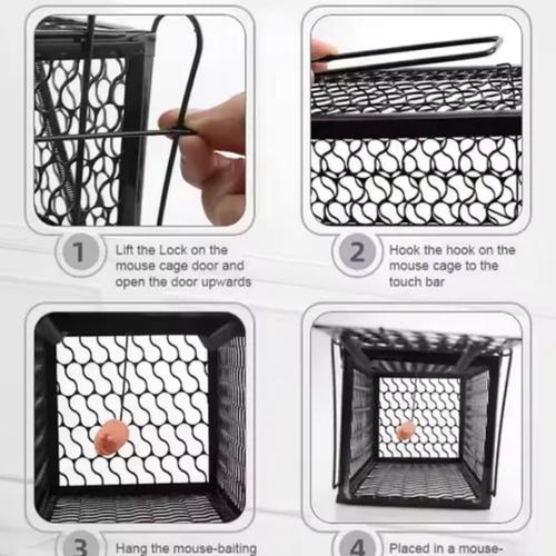 Solid Performance Humane Mouse Trap Cage High Cost-Effective Indoor Outdoor Use Reusable Rodent Control Solution Pest Capture 166 sales