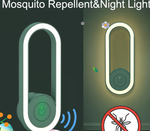 2026 Latest Frequency Conversion Ultrasonic Mosquito Killer with LED Sleeping Light
