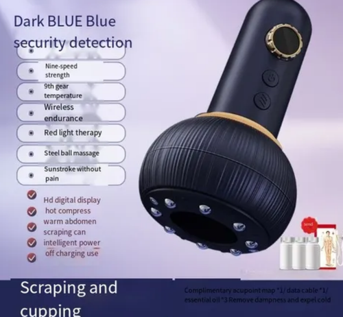 ⌛Electric Cupping Therapy Massager & Meridian Brush Set