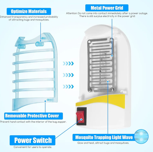 🦟Built-in mosquito trap for indoor use