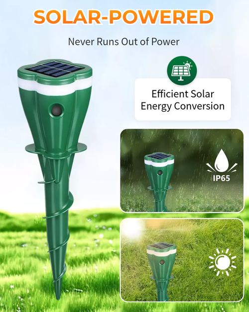 The Beast Repellent Solar Warning Light