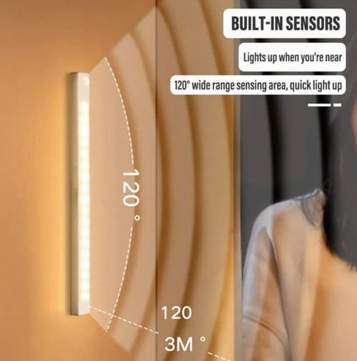 💡 Punch-free Smart Sensor Magnetic Rechargeable LED Lights