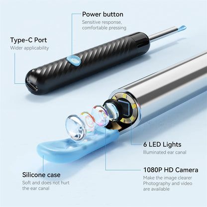 Visual ear pick with endoscope, high-definition intelligent, children's luminous ear cleaning