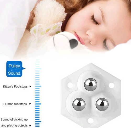 360° rotating three-wheel ball