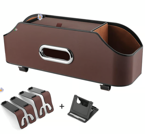 Leather Backseat Car Organizer