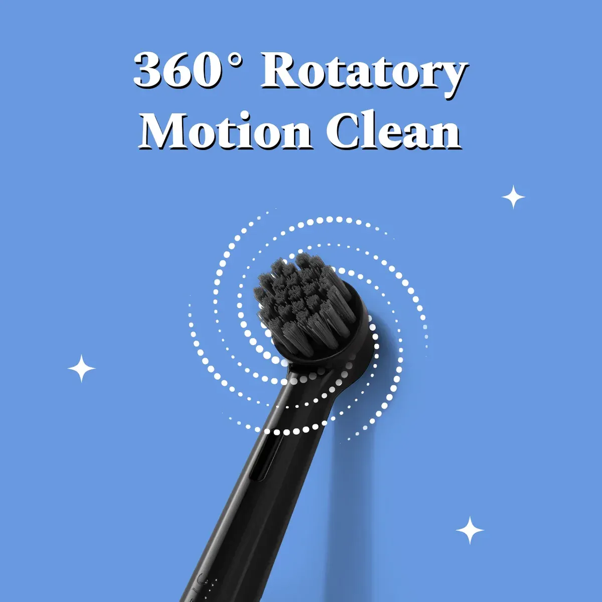 Oscillating Electric Toothbrush With 360° Rotating Head