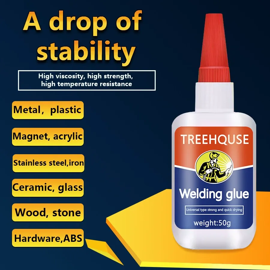 50gbuy 1 get 3 free Fast-Drying Multi-Purpose Welding Glue: Suitable for Metal, Plastic, Wood, and Ceramic Bonding