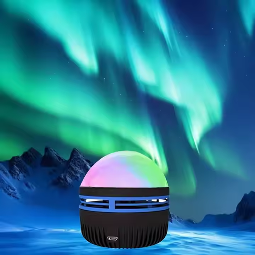 Water ripple lamp remote control vortex aurora starry sky projection lamp colorful nebula atmosphere lamp crystal magic ball night light