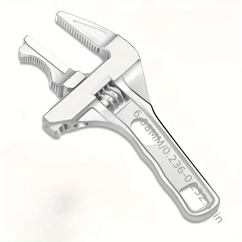 Versatile Aluminum Alloy Wrench - Strong Grip, Large Opening, Adjustable for Home Maintenance & Industrial Use