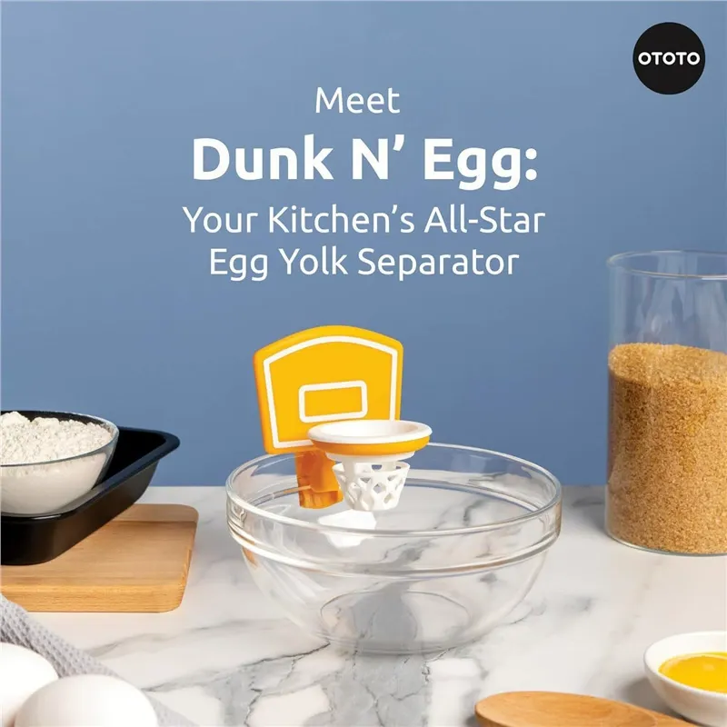 2025 new kitchen basketball hoop egg yolk separator kitchen