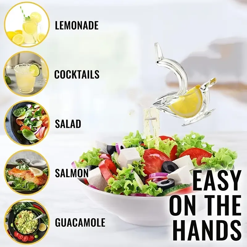 1pc Acrylic Bird-Shaped Lemon Squeezer, Portable Hand Juicer for Lemonade, Cocktails, Salad Dressing, Easy to Use Fruit Extractor for Orange, Lime, Pomegranate
