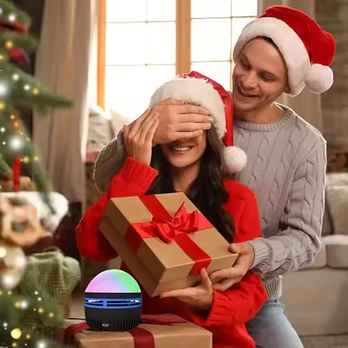 Water ripple lamp remote control vortex aurora starry sky projection lamp colorful nebula atmosphere lamp crystal magic ball night light