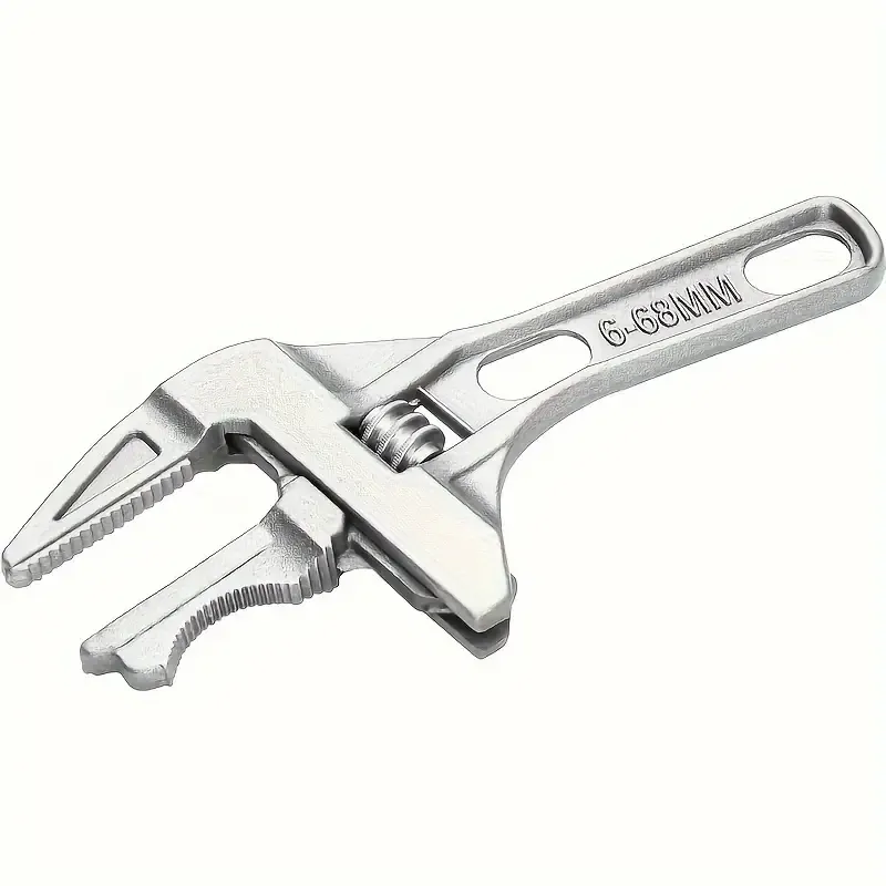 Versatile Aluminum Alloy Wrench - Strong Grip, Large Opening, Adjustable for Home Maintenance & Industrial Use