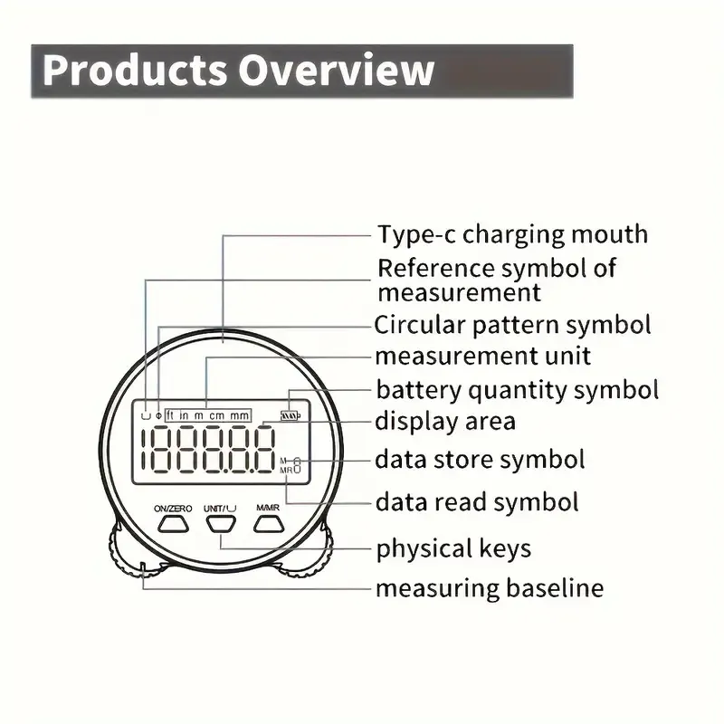 A Versatile Electronic Digital Display Roller Ruler For Measuring Various Functions Such As Curvature, Cylindrical Surface, Straight Surface, And Irregular Surface.