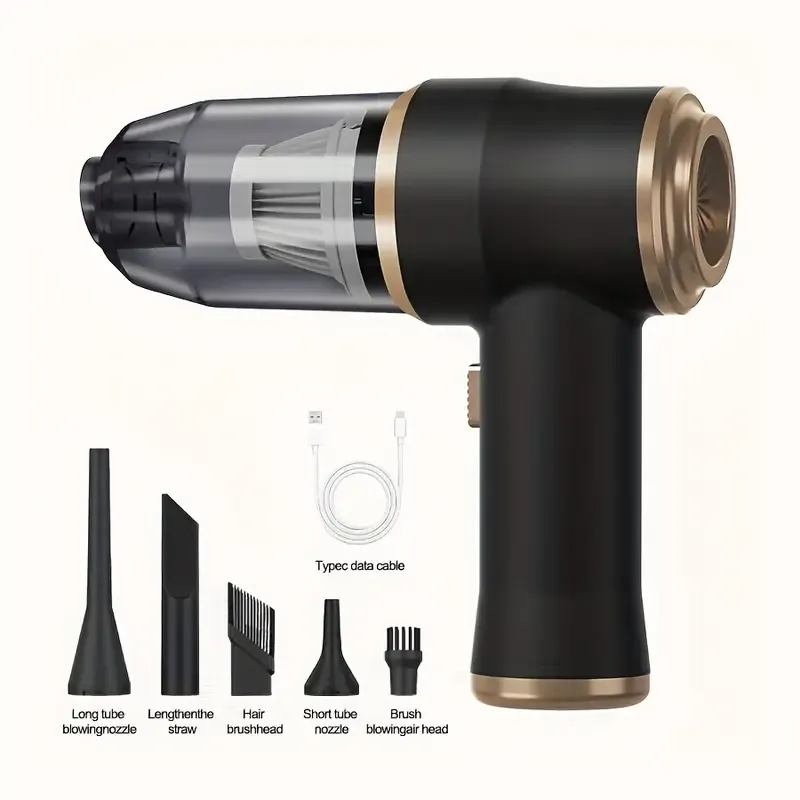 1pc Wireless Handheld 2IN1 Portable Vacuum Cleaner with Blowing Function for Home and Car Cleaning