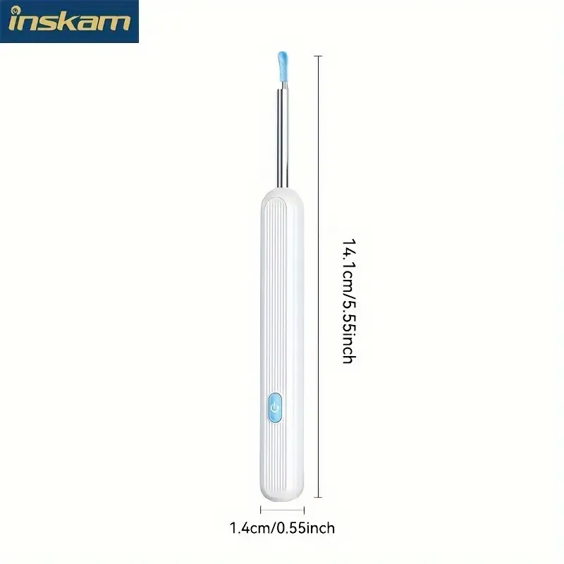 Ear Spoon 7pcs Earwax Removal Kit, with Camera, Light and 6 Ear Spoons - Smart Rechargeable Earwax Cleaner with Lithium Battery, No Formaldehyde, Metal, Plastic and Silicone Structure - Safe and Easy-to-use Home Earwax Removal Tool