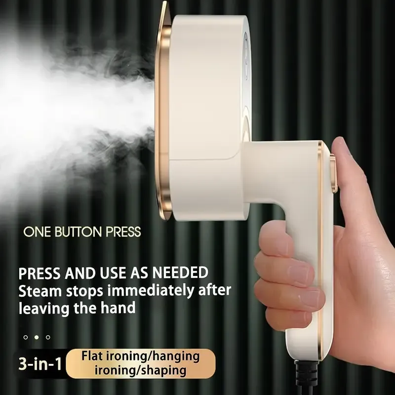 180° Rotating Mini Portable Folding Steam Iron - Compact, Fast Heating, Commercial Handheld - Perfect For Family, Hotel, Laundry, College, Travel And Small Spaces