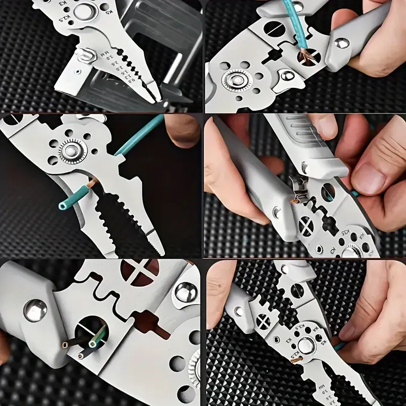 1pc Heavy Duty Stainless Steel Multi-Function Wire Cutter And Stripper - Industrial Grade for Electricians