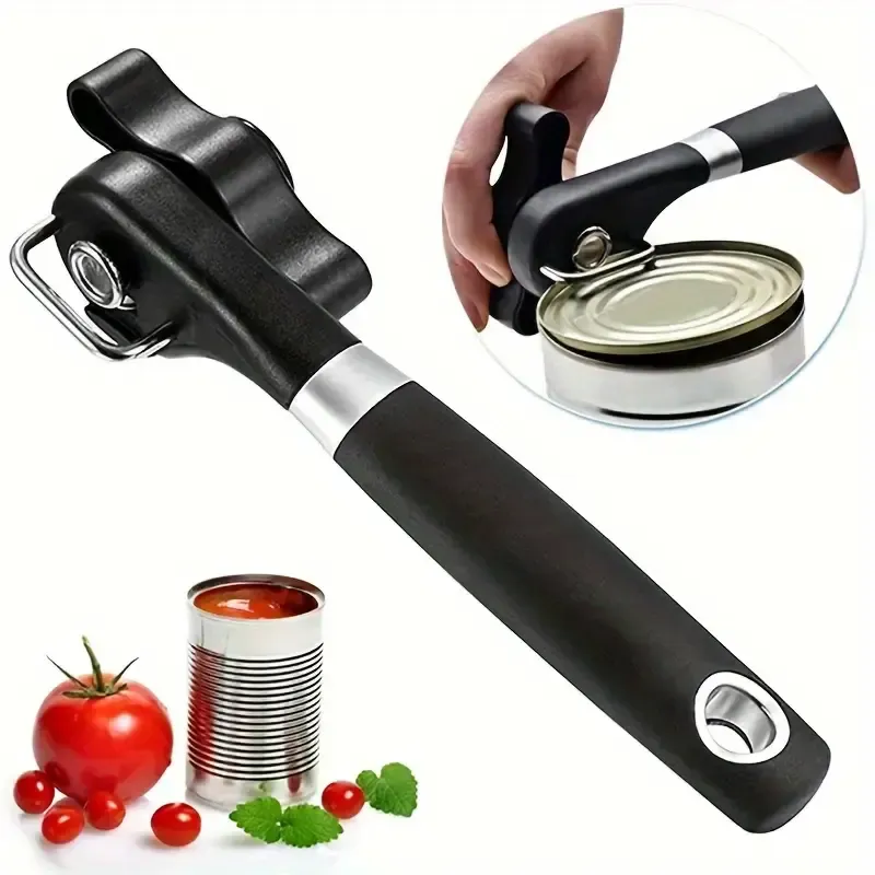1pc Portable Manual Bottle Opener, Professional Safety Can Opener - Perfect For Kitchen Use
