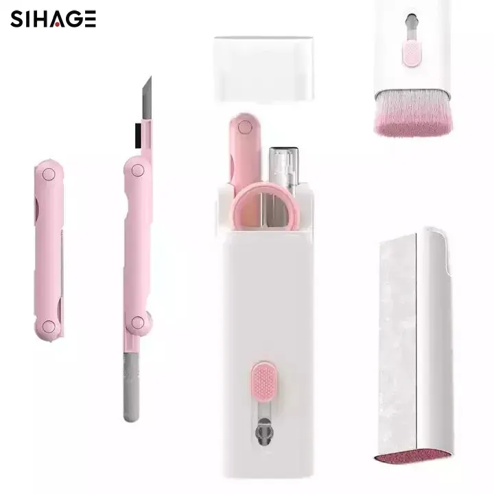 7 in 1 Mobile Phone Cleaning Kit Multi-function Screen Computer Laptop Earphone Keyboard Cleaning Brush Kit