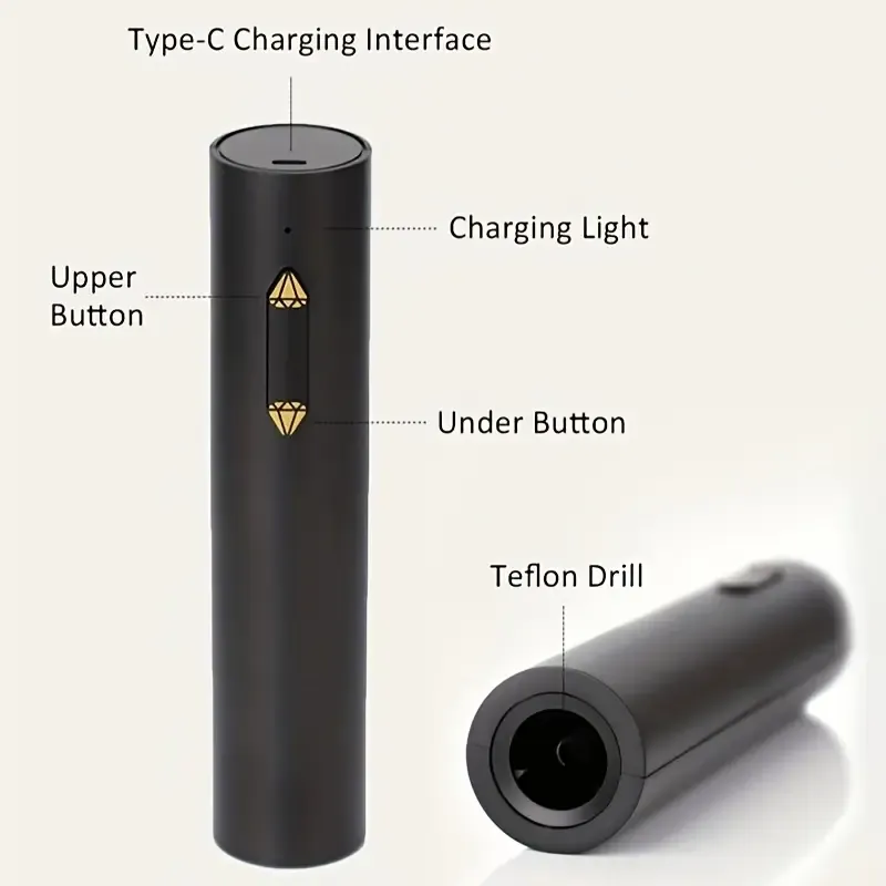 A Portable Electric Wine Opener With USB Charging, Can Be Used 50 Times After Full Charge, Featuring A Simple And Compact Design, This Automatic Wine Opener Is The Perfect Gift For Wine Lovers And Sommeliers.