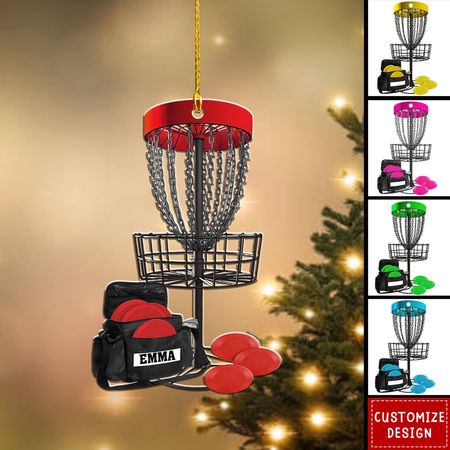 Personalisiertes Disc-Golf-Weihnachtsornament – Geschenk für Disc-Golf-Liebhaber