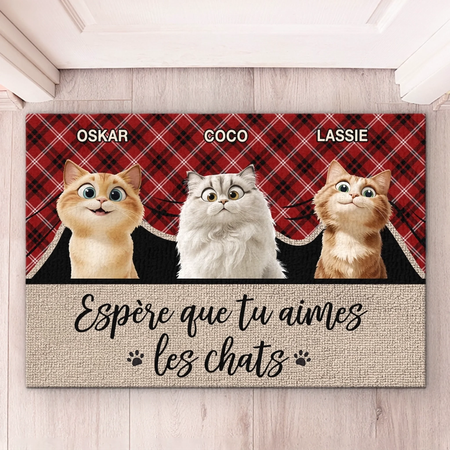 Individueller dekorativer Teppich für zu Hause-maßge schneiderte Weihnachts-und Geburtstags geschenke für Familie, Liebhaber von Hunden und Katzen-Ich werde Espero Sie mögen Tiere