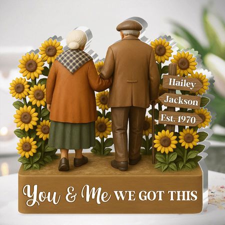 Sie & ich haben wir diese-personal isierte individuell geformte, eckige Acryl-Plakette