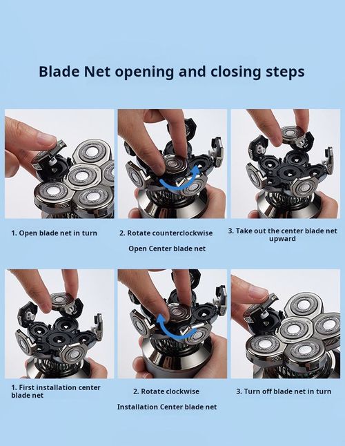 Multifunctional full-body washable bald head & beard trimmer