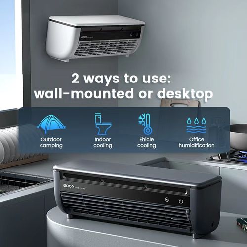 Wall-Mounted Air Cooling Fan 15W Power Quick Cooling Easy To Install Leafless 3 Speeds Home Kitchen Air Conditioning Fan