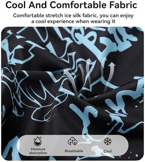 Summer Ice Silk Sun Visor Mens Outdoor Riding Mask Full Face and Neck Uv Protection Fishing Hat Elastic Face Towel