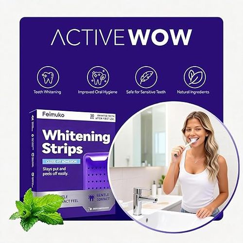 Purple Teeth Whitening Strips – Gentle Daily Purple Whitening Strips for Surface Stain Reduction & Natural Shine, Portable Whitening Strips Purple for Home or On-The-Go Use (14)