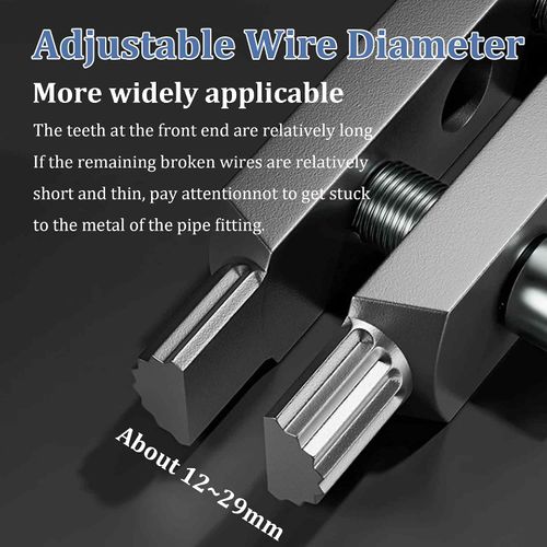Portable Adjustable Screw Extractor Set, Alloy Stripped Screw and Remover Kit for Damaged Screws, Broken Bolts and Water Pipe Extraction.