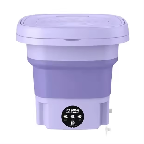 Revolutionize your laundry day with the Portable Foldable Mini Washing Machine! Blue-ray sterilization, three cleaning modes, all in one energy-efficient package. Perfect for small loads on the go!