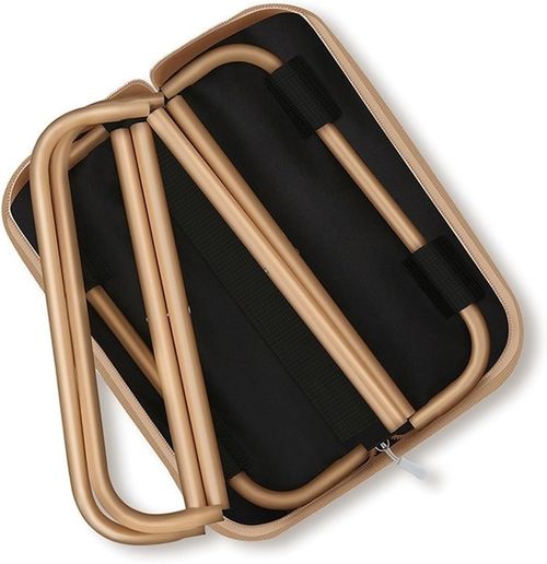 Portable Stool Outdoor Portable Queuing Folding Stool Handbag Storage Fishing Stool Travel Small Bench Camping Folding Chair Folding Stool(Khaki,11.4 * 9.8 * 12.2in)