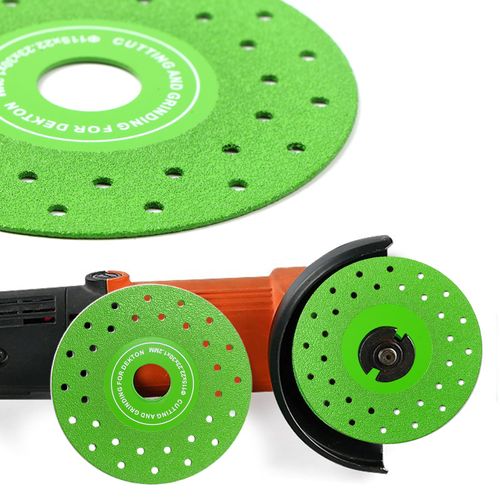 4.5inch ultra thin diamond grinding brazed cutting disc, suitable for ceramic, glass, marble, and granite  compatible with angle grinders (angle grinder not included)