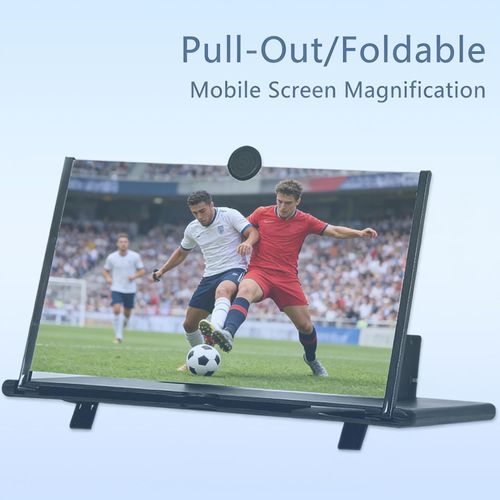10'' Screen Magnifier Version, 2026 New 3D HD Mobile Phone Magnifier Projector Screen for Movies,Videos, Gaming, Screen Magnifier with Adjustable Angle Design Amplifier Desktop (White)