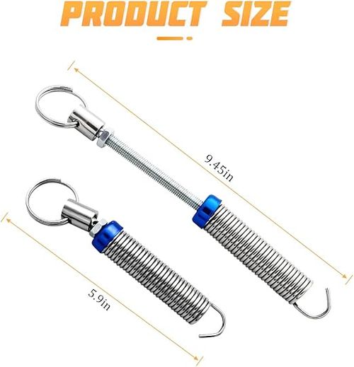 2PCS Car Lift Spring for Trunk, Car Trunk Lid Metal Spring, Automatic Lifting Spring Device with 2 Clamps, Adjustable Lifter Accessory Open Tool for Cars Without Hydraulic Lever