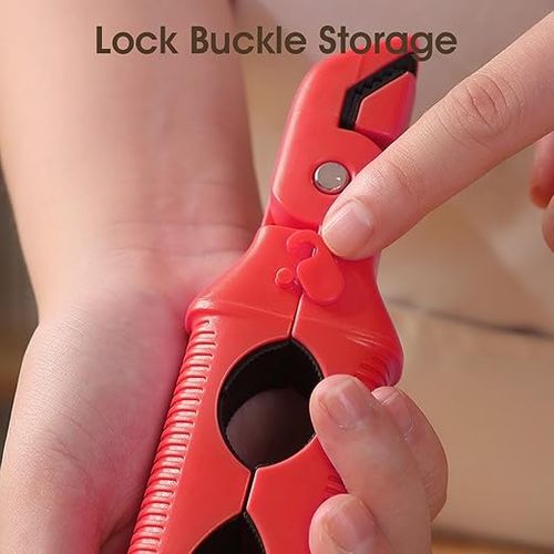 Hot Plate Grippers 3-in-1 Non-Slip Anti Scald Bowl Holder Clip with Lock Multi-Purpose Kitchen Gadgets, 8.7in Hot Plate Grabber Tool