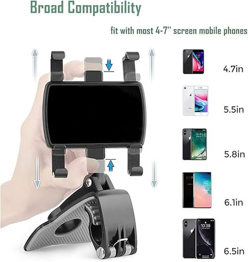 Universal Car Phone Holder Mount,360°Rotation Dashboard Phone Holder for Your Car Accessories,car Phone Mount for 4 to 7Smartphones