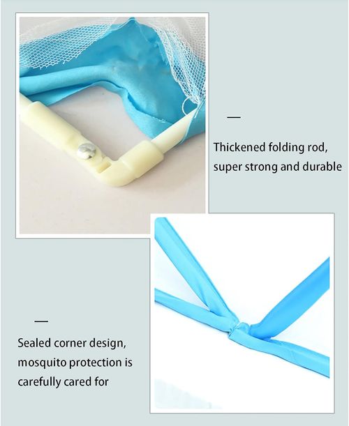 Foldable Mosquito Net Bed Canopy Student Bed Curtains Summer Bedroom Integrated Bed Netting Mosquito Net Canopy Bed Tent Sleeping Tents,Blue190*135*80