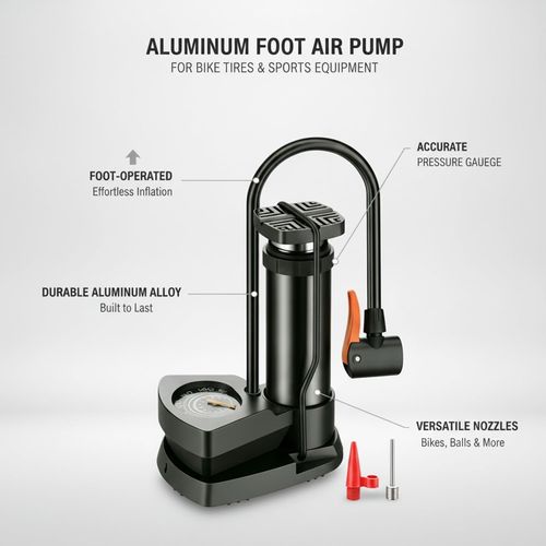 Bike Pump with Gauge Portable 160PSI Bicycle Pump Bike Pump 7 inch Bicycle Hand Pump Mini Bike Tire Pump Universal Floor Bike Pump for car, Motorcycle and Bike Black