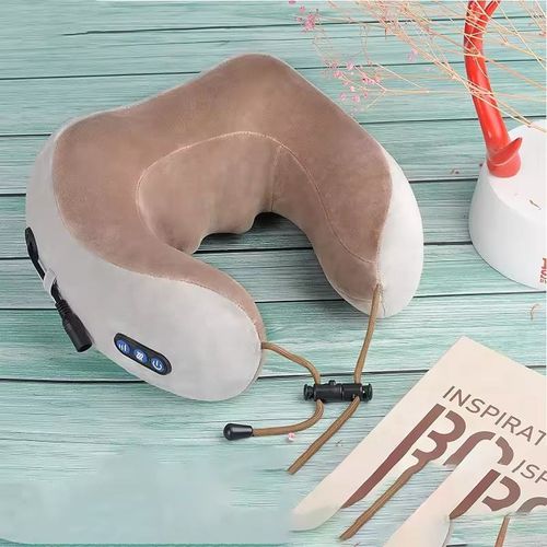 Portable Electric Neck Massager Pillow Shiatsu Shoulder Massager, Neck Tension for Pain Relief with Soothing Heat for Traveling, Home, Airplane, Office