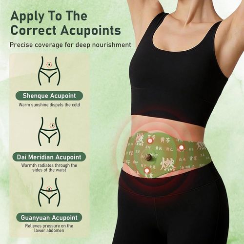 Herbal Patch Pad Balance – Mugwort Herbal Navel Patches for Menstrual Cramp Relief, Supporting Reduced Bloating Appearance, Promotes Abdominal Comfort Non-Irritating Design 1 Boxes 5 Piece(1 Box)