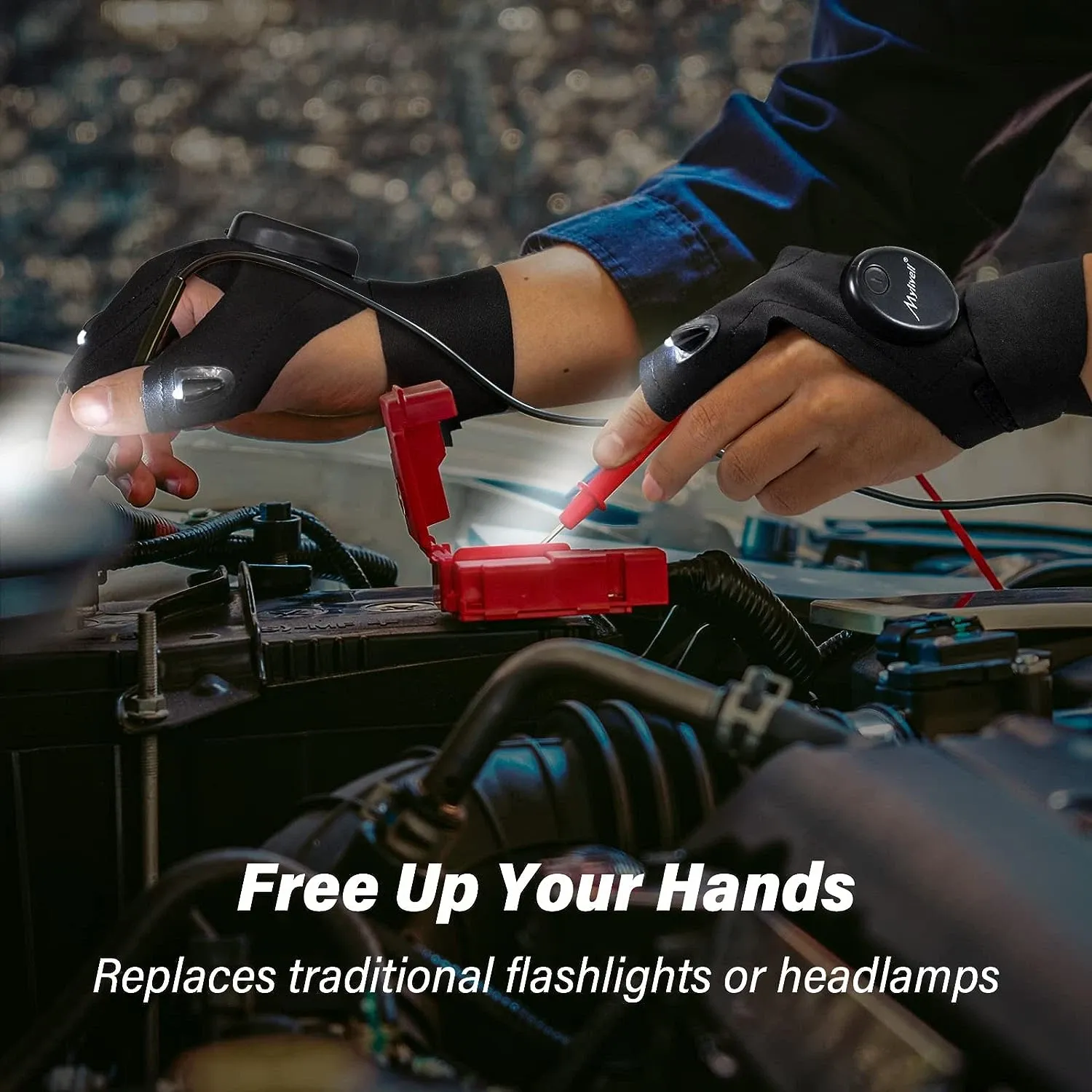🔦 Finger Light for Mechanics! Bright & Hands-Free, Perfect for Car Repair & Night Work!