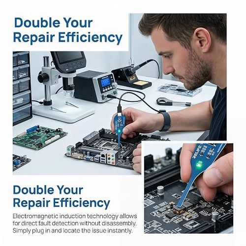 Inductance Tester XA5 | Motherboard Coil Tester Electronic Circuit Board Inductor Detector for PC Phone Motherboard Repair Electromagnetic Induction Quick Fault Check Tool