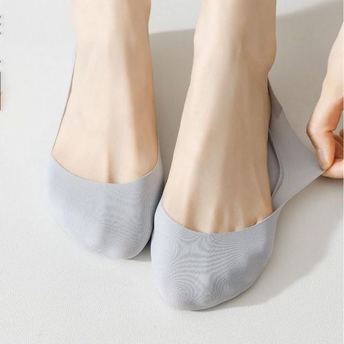 Unisex Low‑Cut Cotton No‑Show Socks, Reinforced Stitched Sole, One Size 35‑43, Non‑Shrink Daily Casual Footie Socks For Men Women