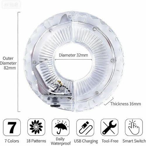 LED Wheel Light Waterproof Colorful Rim Light for Improved Visibility 1 Piece Set for Night Riding and Cycling Safety