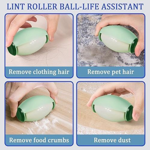 Washable Lint Roller, Portable & Reusable Lints Roller, Travel Lint Roller Mini Lint Rollers for Lints Hair, Clothes (White)